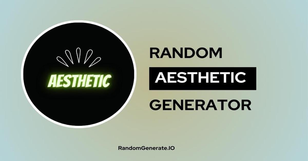 Random Aesthetic Generator Helps You Discover Your Next Creative Style